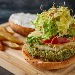Burger Espinacas con Quinoa