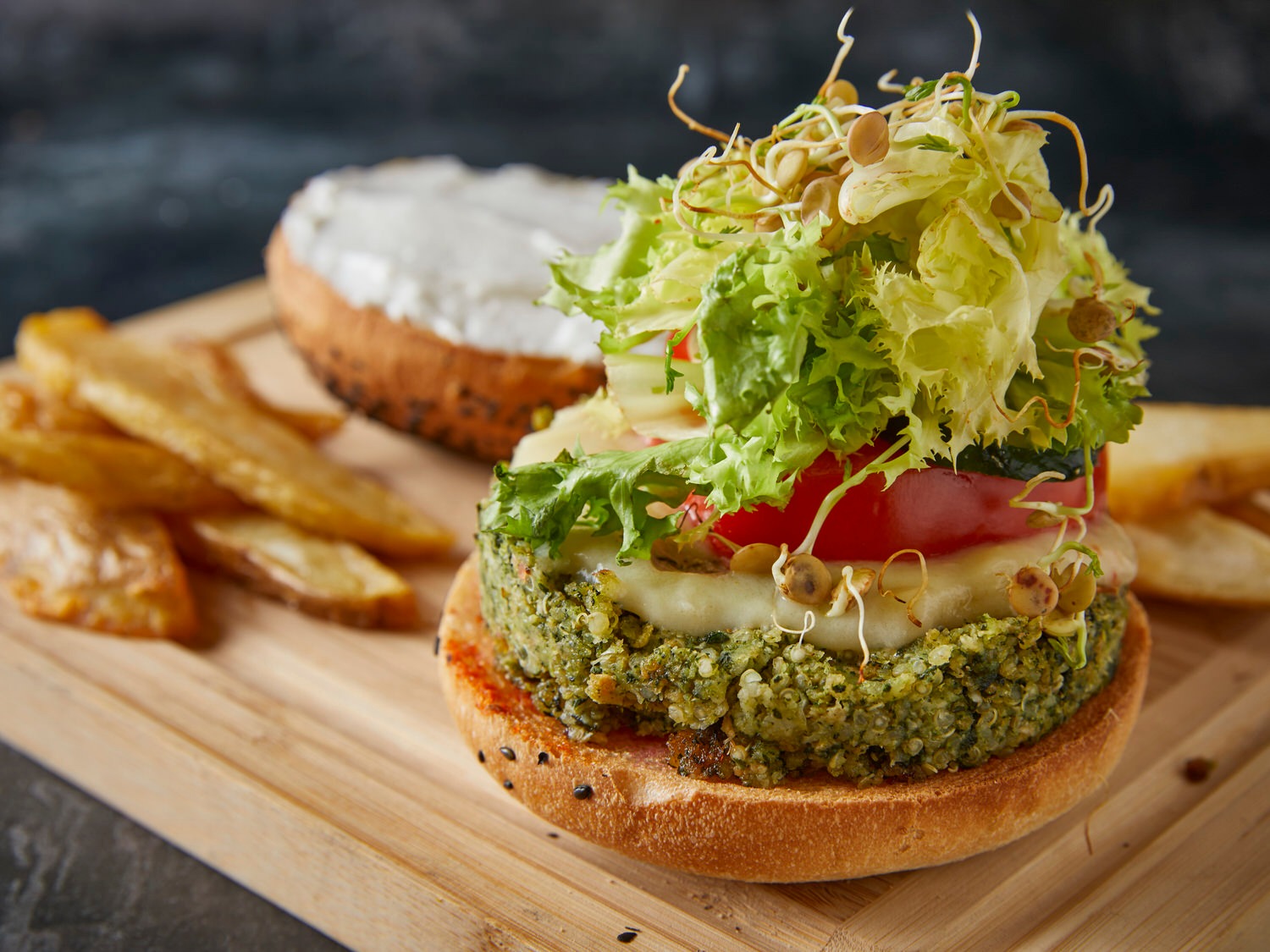 Burger Espinacas con Quinoa