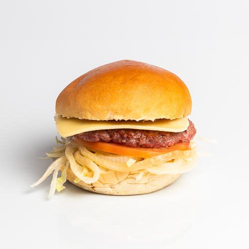 Hamburguesa tenera con queso