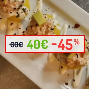 Oferta 3 platos + bebida para 2 o 4 personas