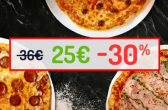 2 o 4 pizzas para llevar o consumir en el local